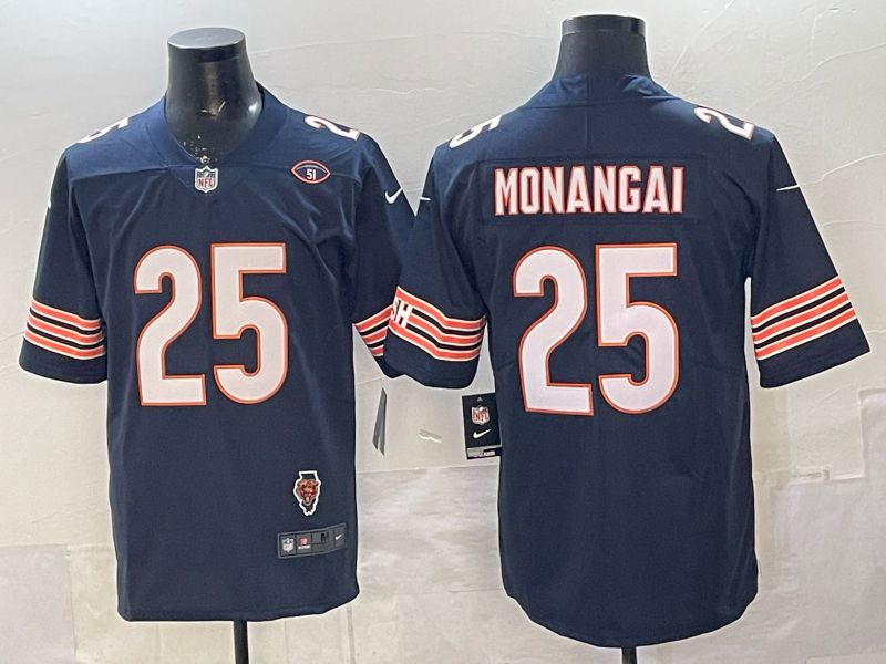 Men 2026 Chicago Bears #25 Monangai Blue Nike Limited NFL Jersey style 05->chicago bears->NFL Jersey